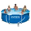 Imagine 1/2 - Set de piscină cu cadru metalic, 305x76 cm, cu rotiță de apă - INTEX 28202 - S-Sport.ro