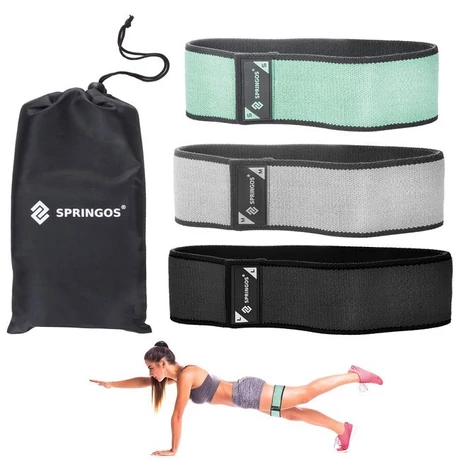 Set de benzi elastice de fitness Springos - FA0112 - S-Sport.ro