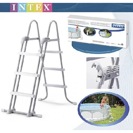 Scară de siguranță pentru piscină 91-107 cm INTEX 28075 - S-Sport.ro