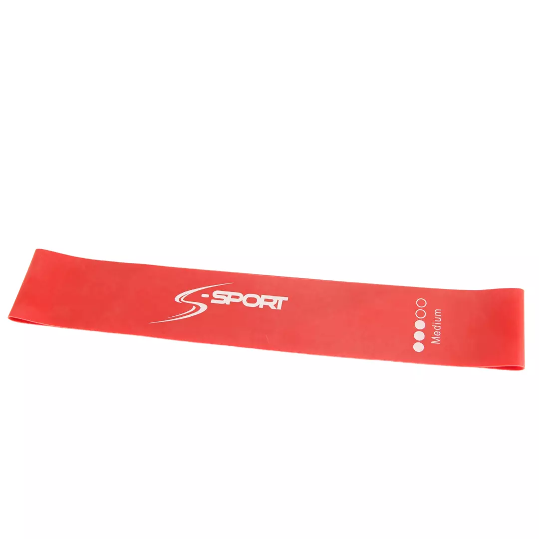 S-SPORT Mini Band Bandă Elastic de întărire, roșu, mediu