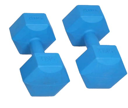 Ganteră din PVC, hexagonală 2x1 kg SPARTAN