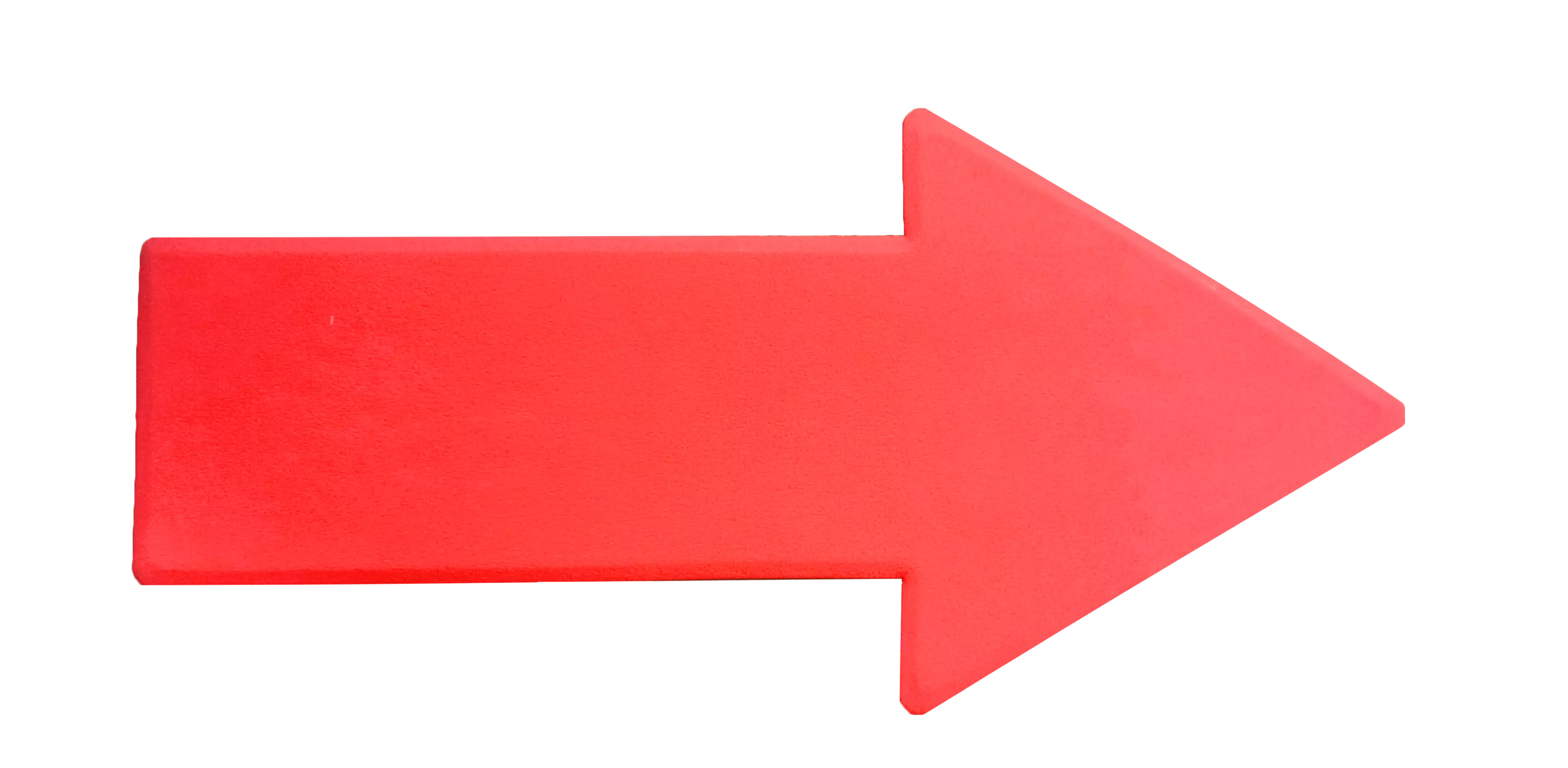 Marker de podea din cauciuc, săgeată roșie - TREMBLAY
